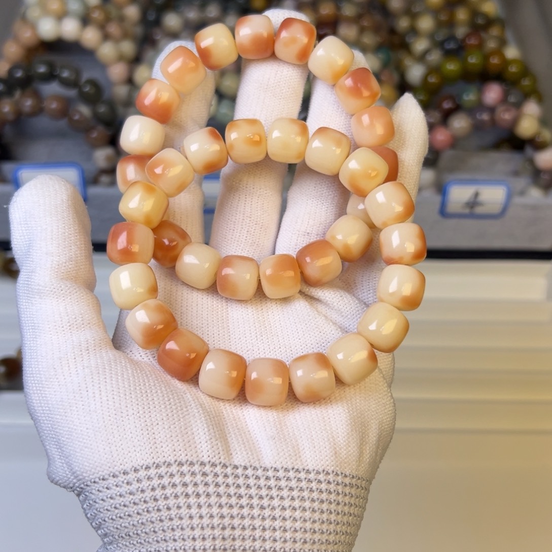 菩提根/象牙果手串桃花醉正桶卡12