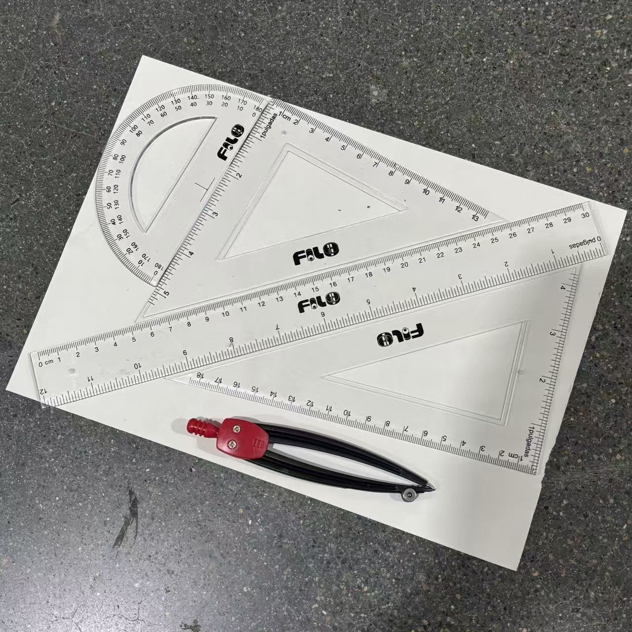 411学生学习尺规套装