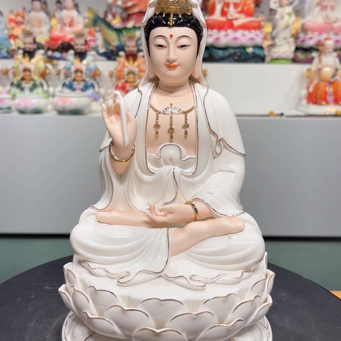 【闪购商品】摆件瓷摆件观音12吋