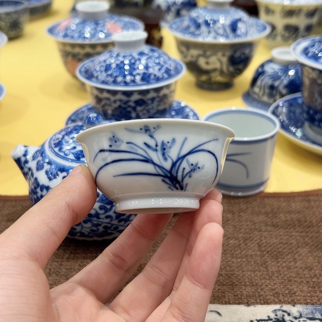 快***来正宗柴窑写意小单杯