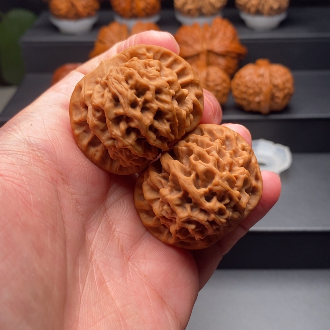 把件文玩核桃43尺全品秦闷狮子头