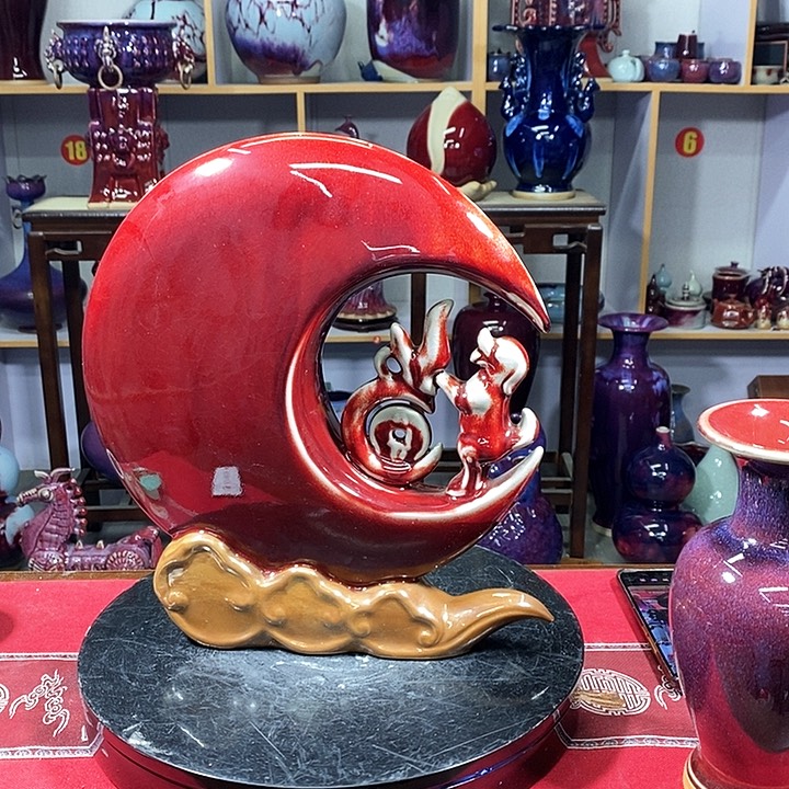 瓶中国神垕精品钧瓷