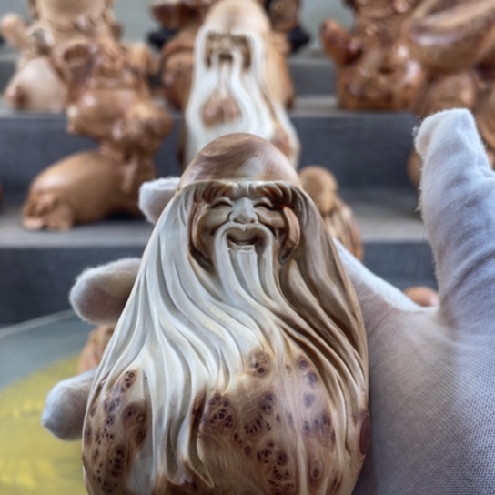 随***逝柏木（崖柏）崖柏工艺品手把件