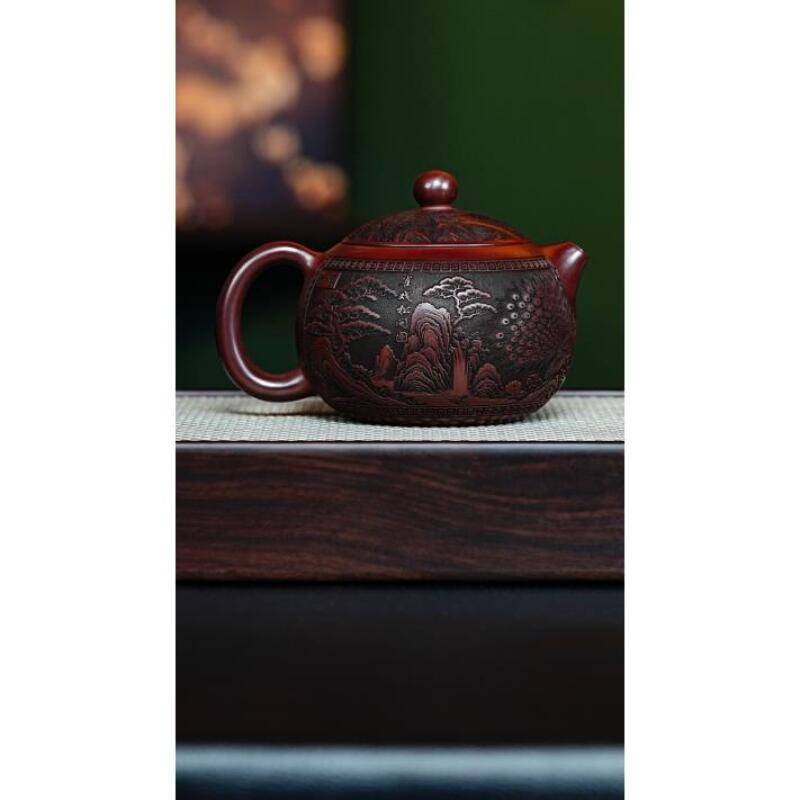 宜兴紫砂 西施 石红 李恒阳h410