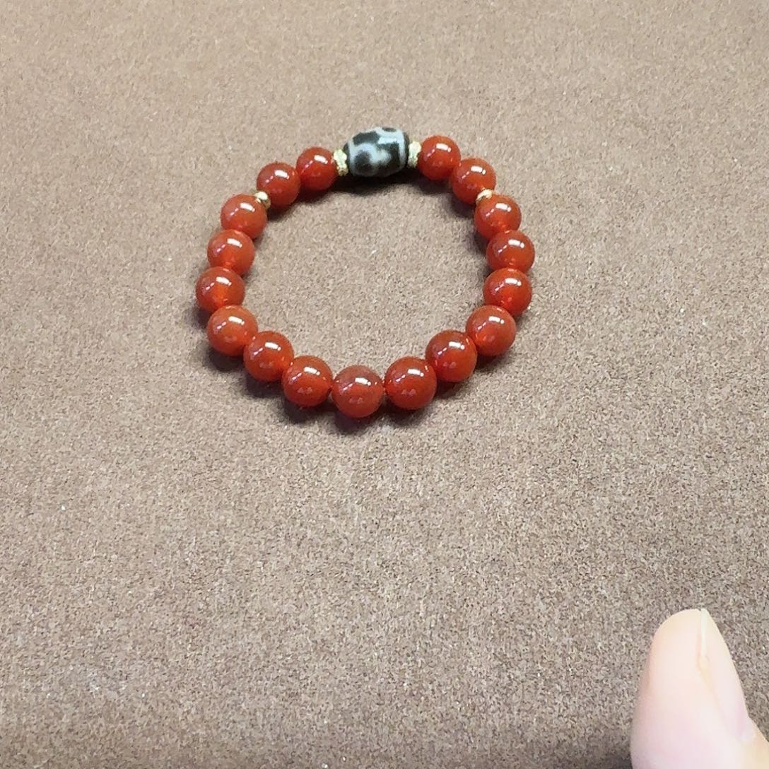 暖***心玛瑙/玉髓未镶嵌手链