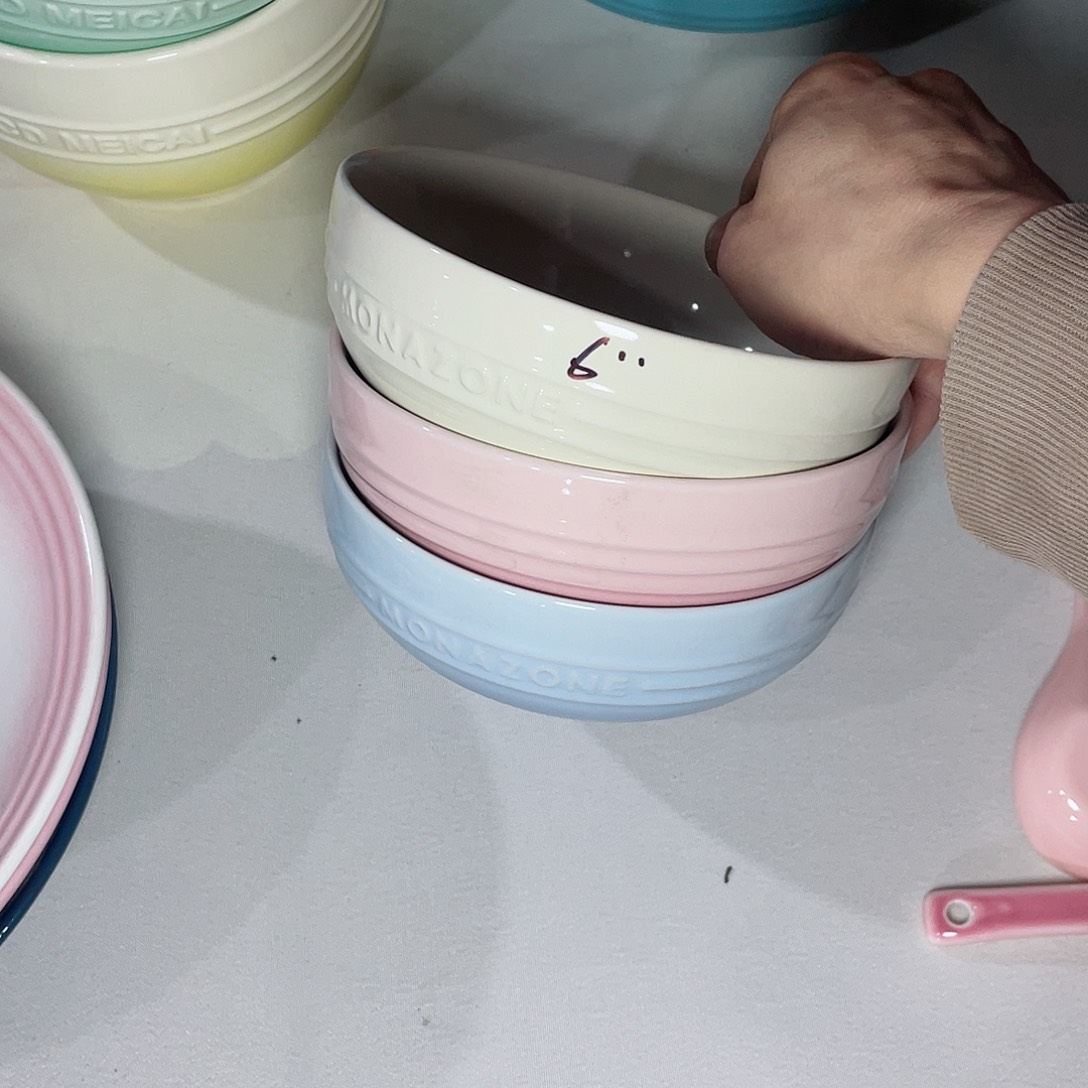 瓷片微瑕陶瓷餐具家用 两个