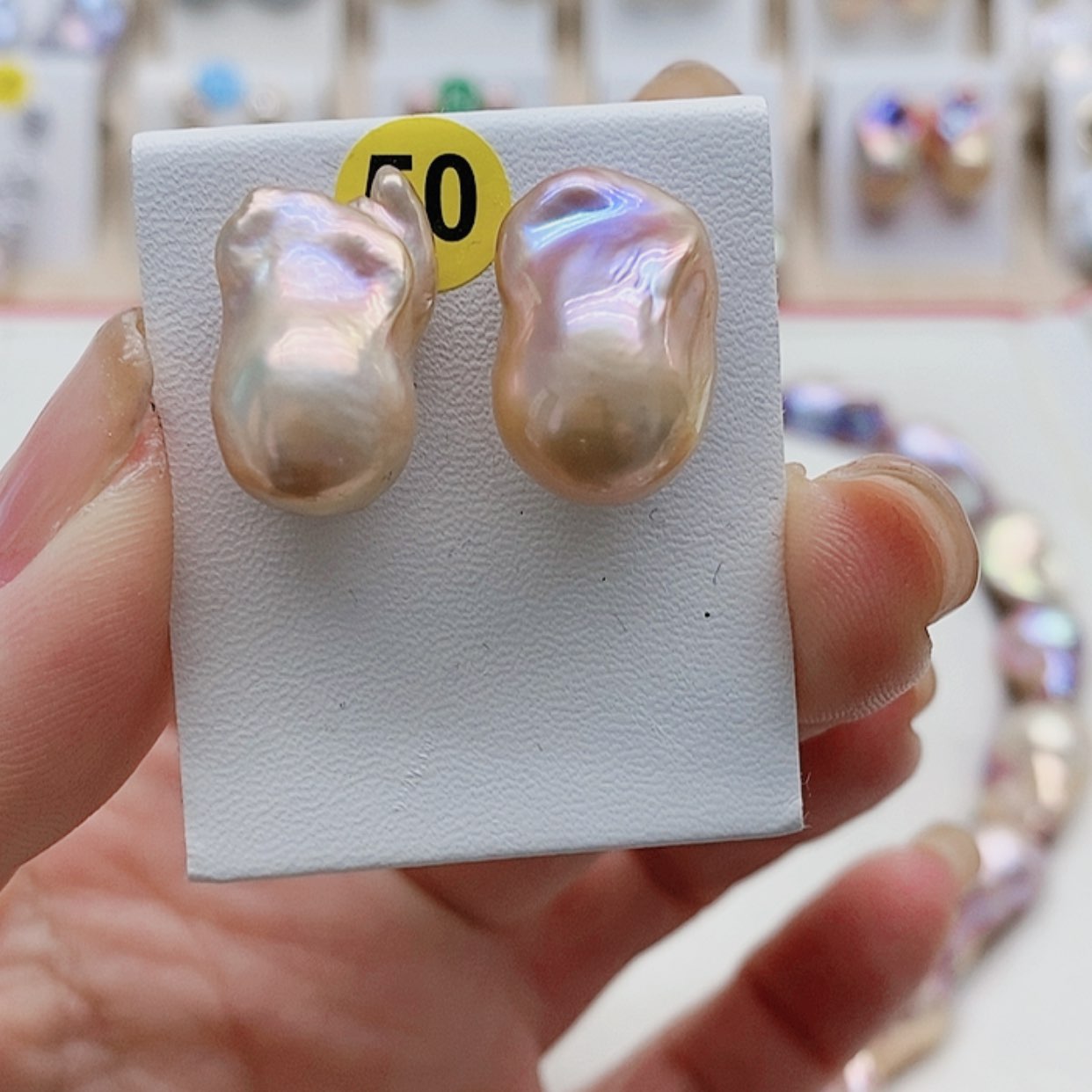 【闪购商品】淡水珍珠耳饰银S925镶嵌