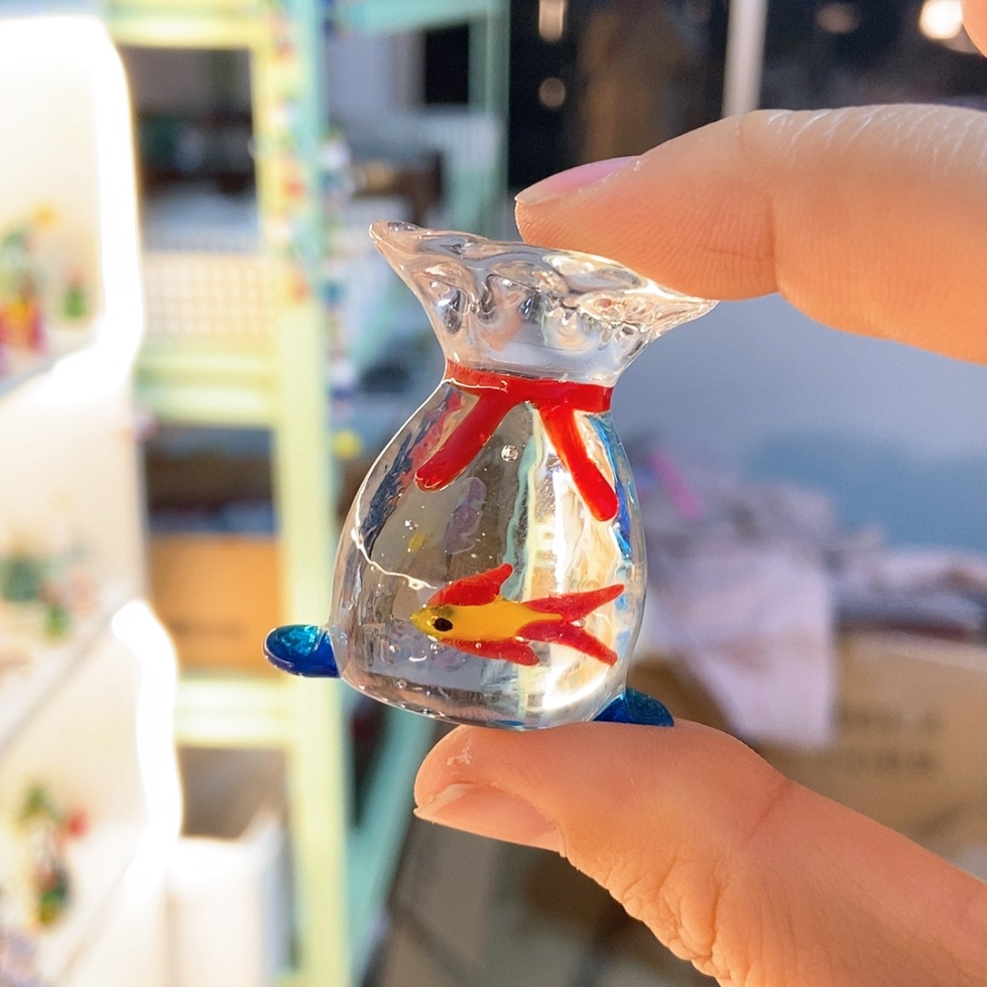 琉璃手工艺品福袋鱼