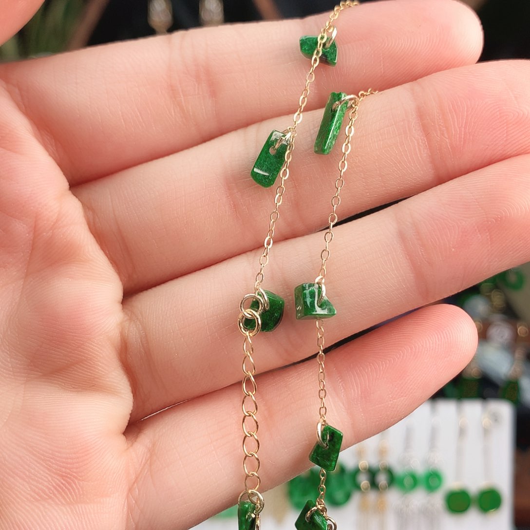 翡翠手链未镶嵌手链