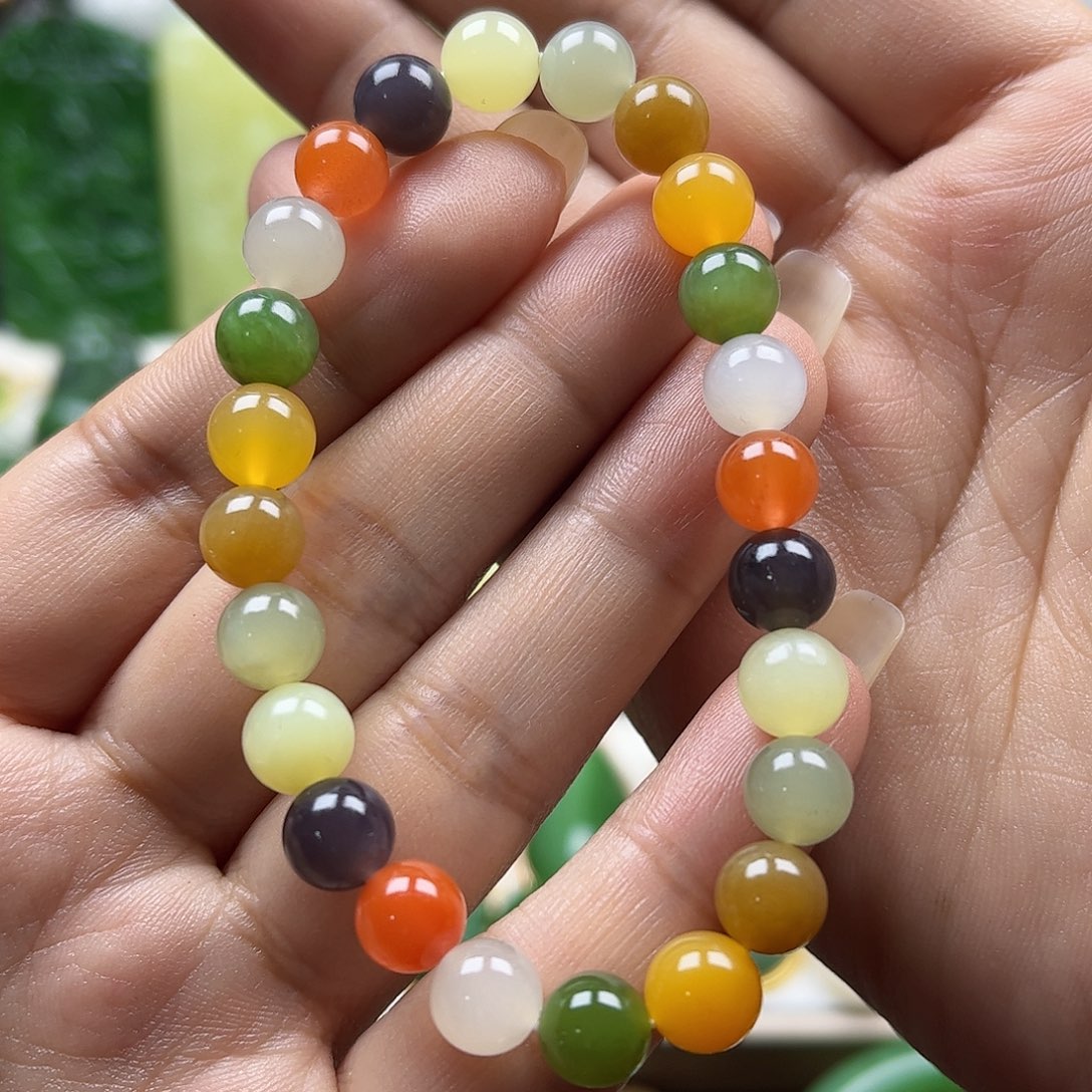 和田玉手串未镶嵌