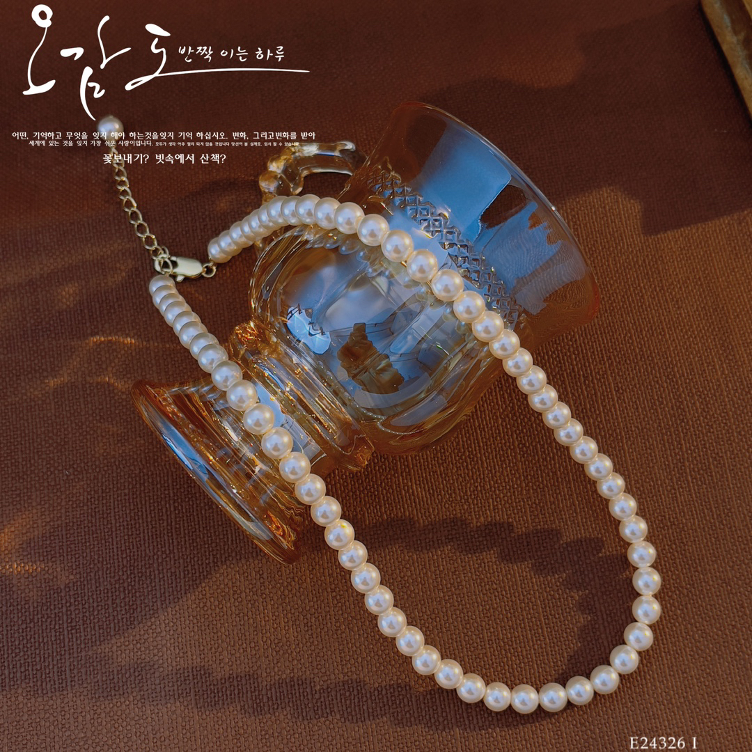 铜合金仿珍珠项链 时尚饰品项链气质珠珠项链多尺寸