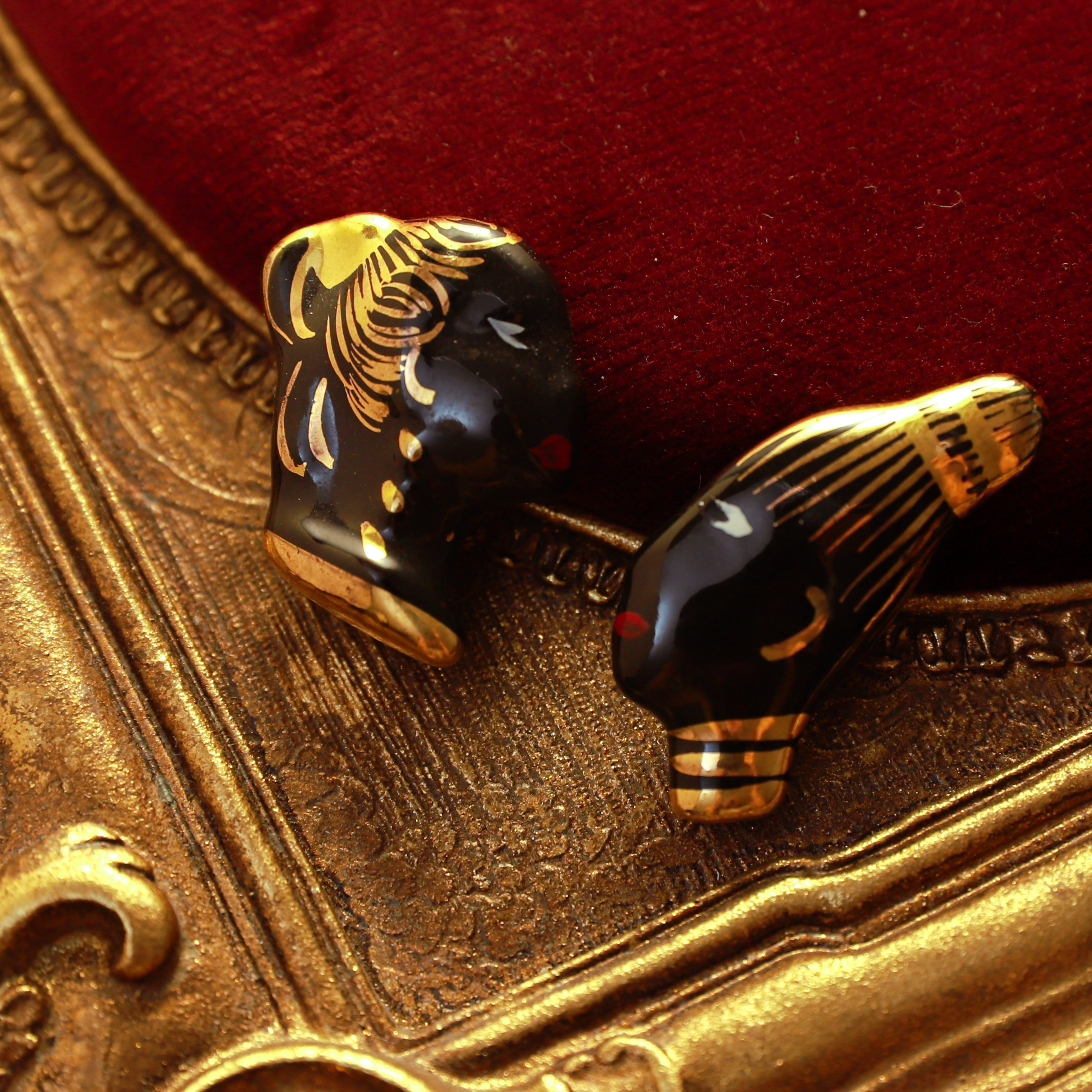 好玩的小黑人 孤品 耳夹 不退换