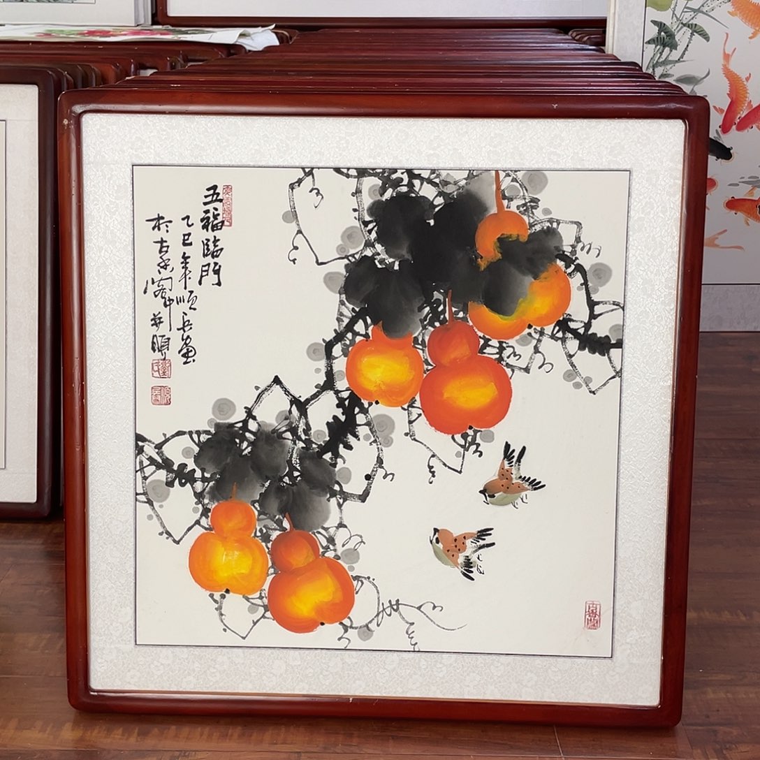 国画带框尺寸63*63厘米