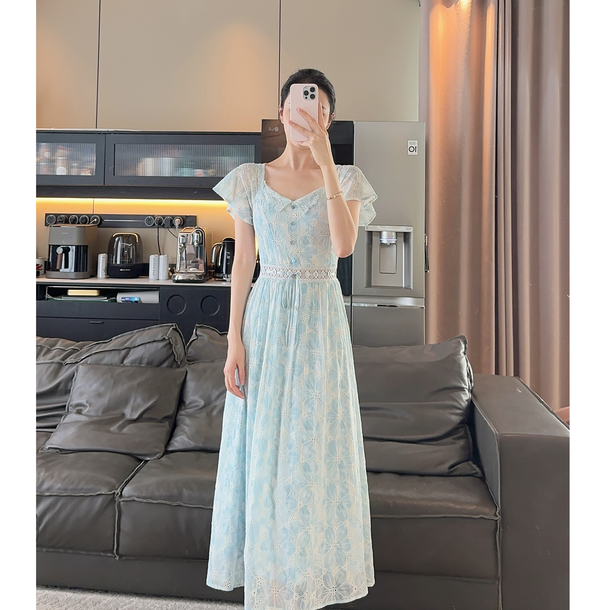 Zwinnie/詹维尼【刺绣翻领连衣裙】 GYS202568