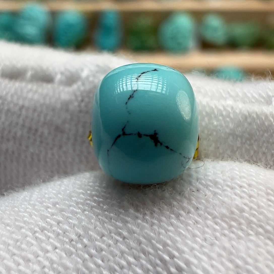 绿松石未镶嵌配饰7.2×6.2