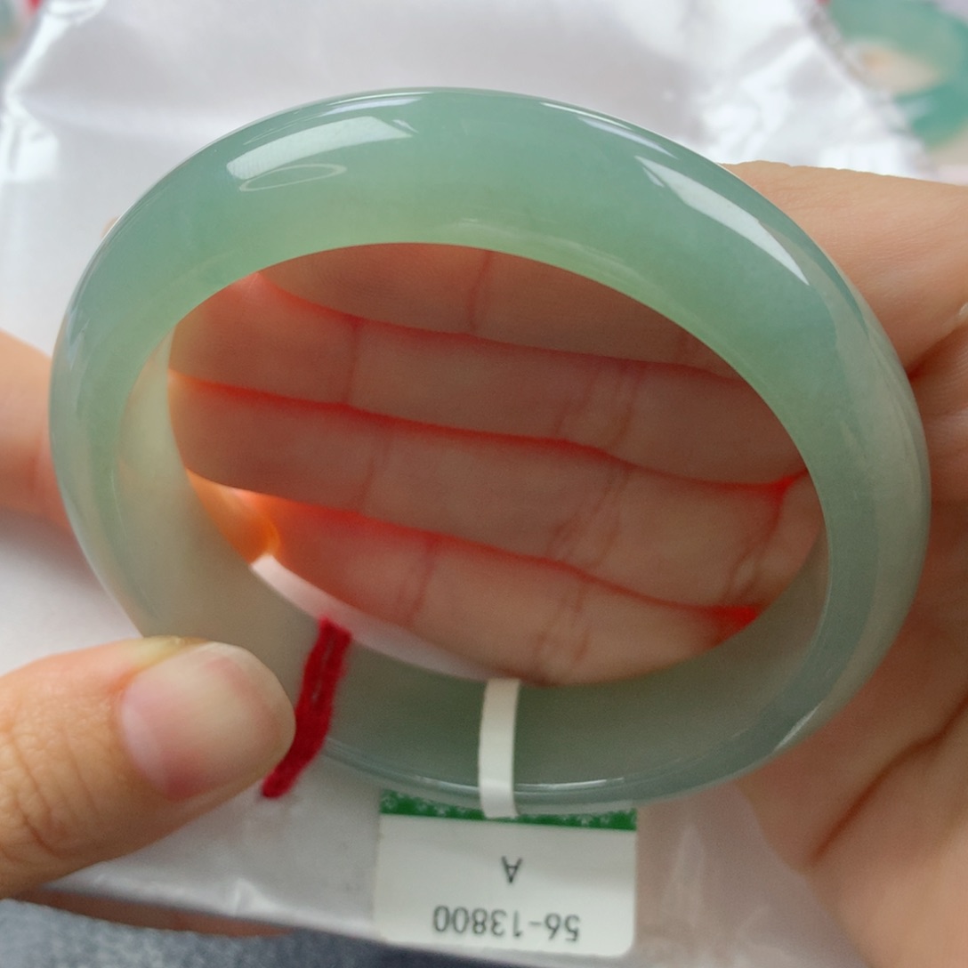 未镶嵌手镯翡翠缅甸天然翡翠A货56.5正