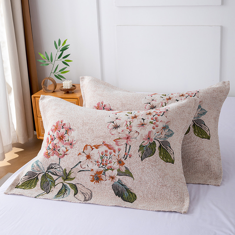 枕巾【爱恋花束】48X74厘米 高端轻奢亲肤加厚成人大号枕巾一对