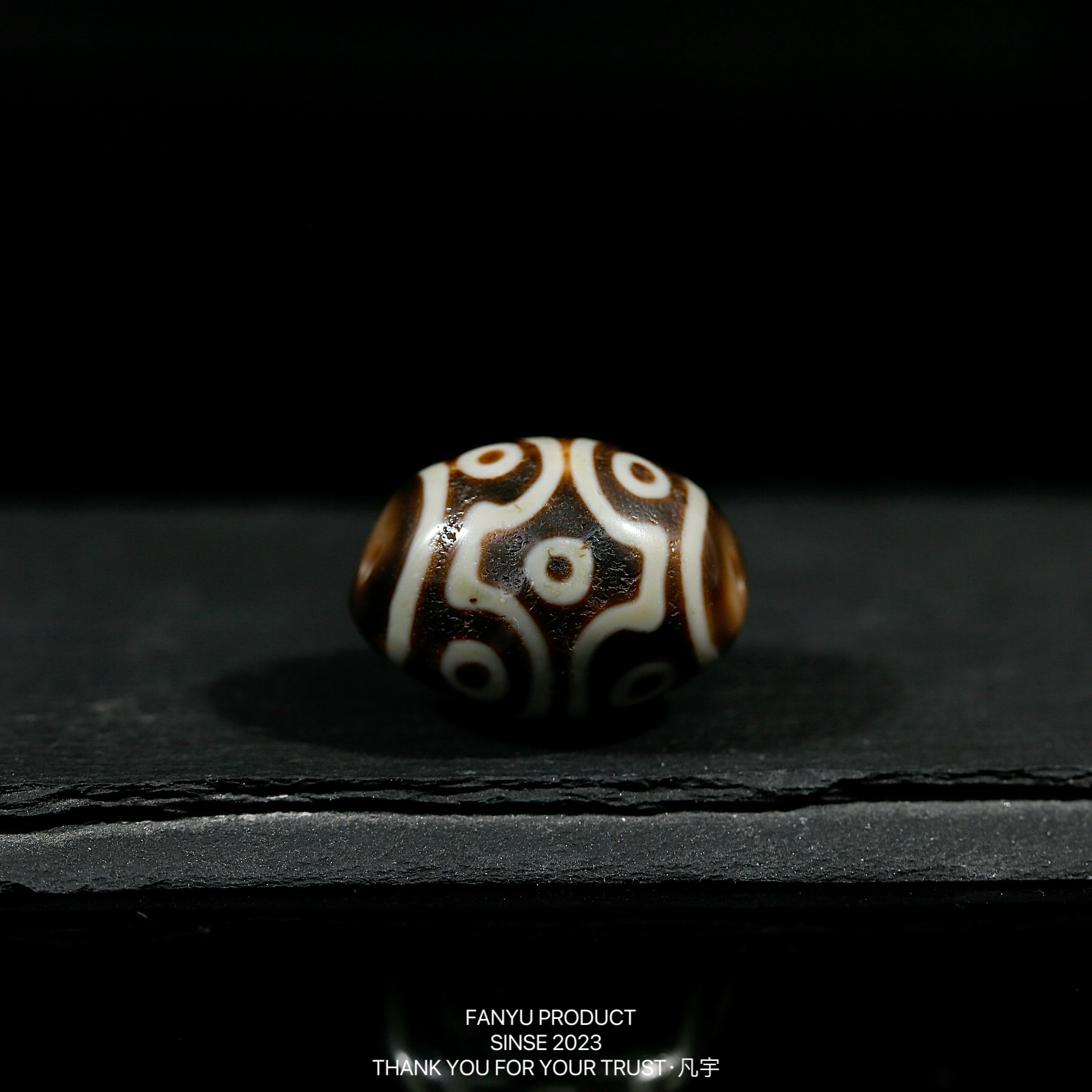 凡宇出品·老冯超顶十字金刚九眼达洛天珠玛瑙锁骨链男女同款轻奢