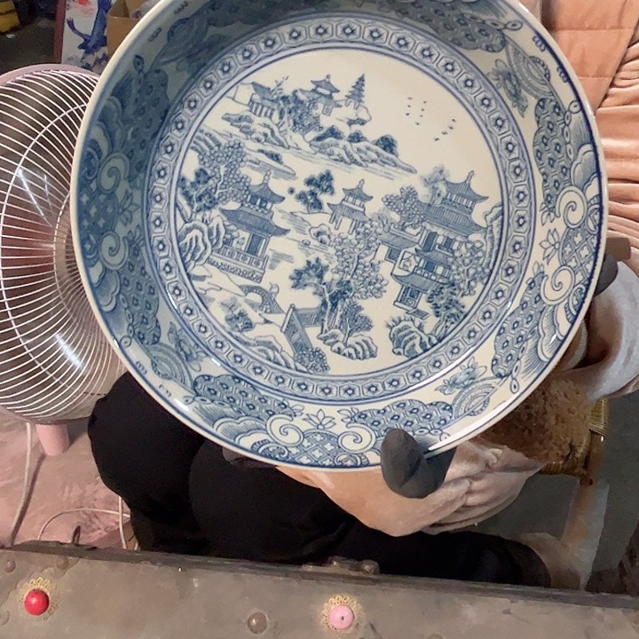 摆件陶景德镇高温瓷盘子