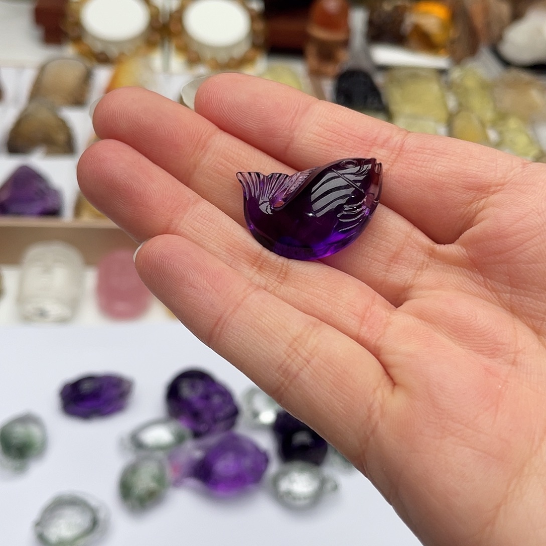 森***叶水晶颈饰未镶嵌定制