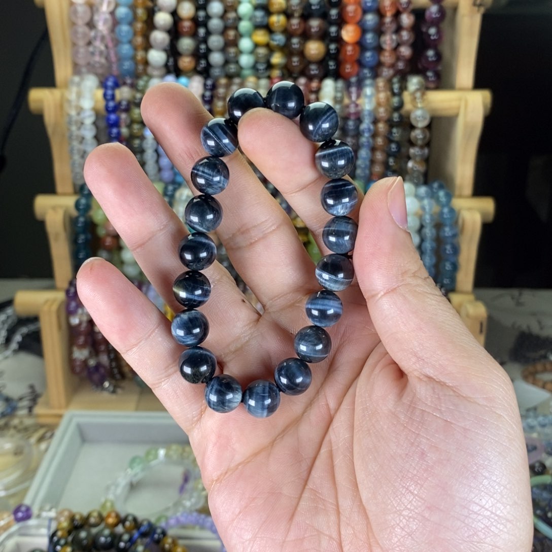 水晶手链未镶嵌蓝虎