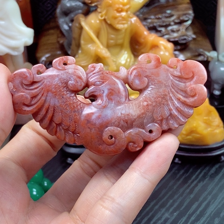 寿山石凤凰手牌……