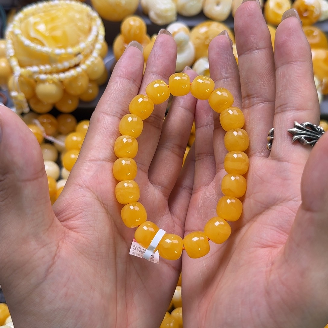 未镶嵌蜜蜡珠宝奇石同料12mm