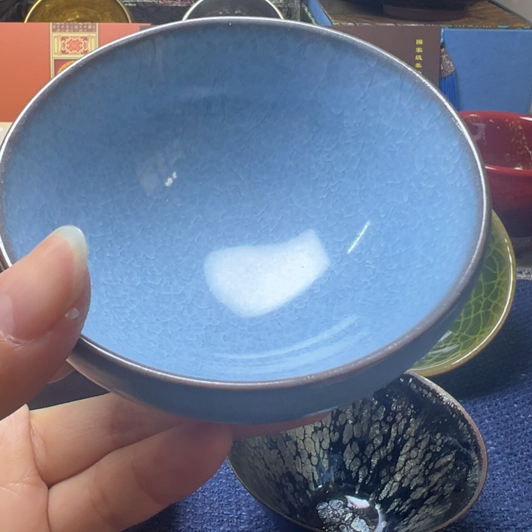 建盏喝茶杯 喜欢进