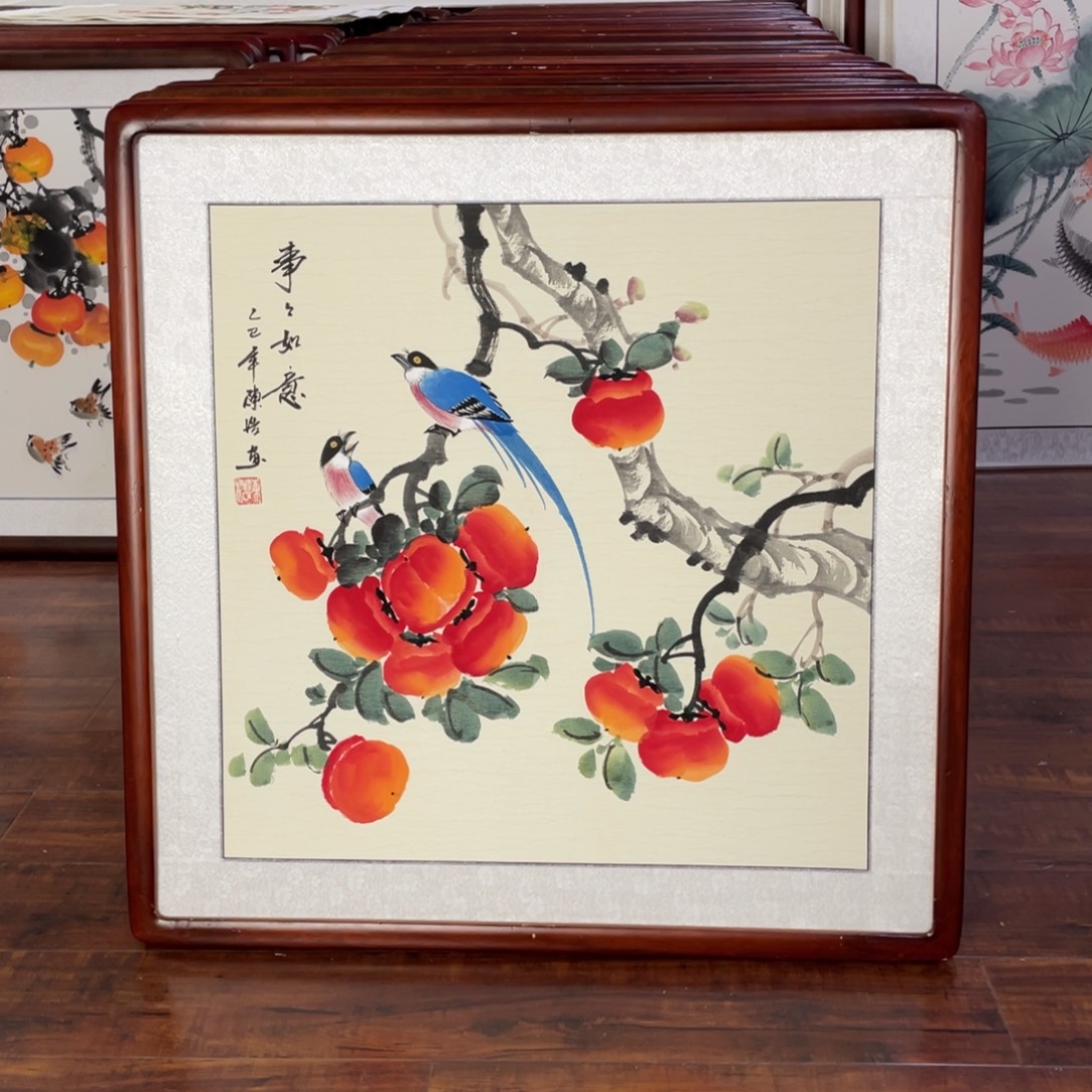 国画带框尺寸63*63厘米