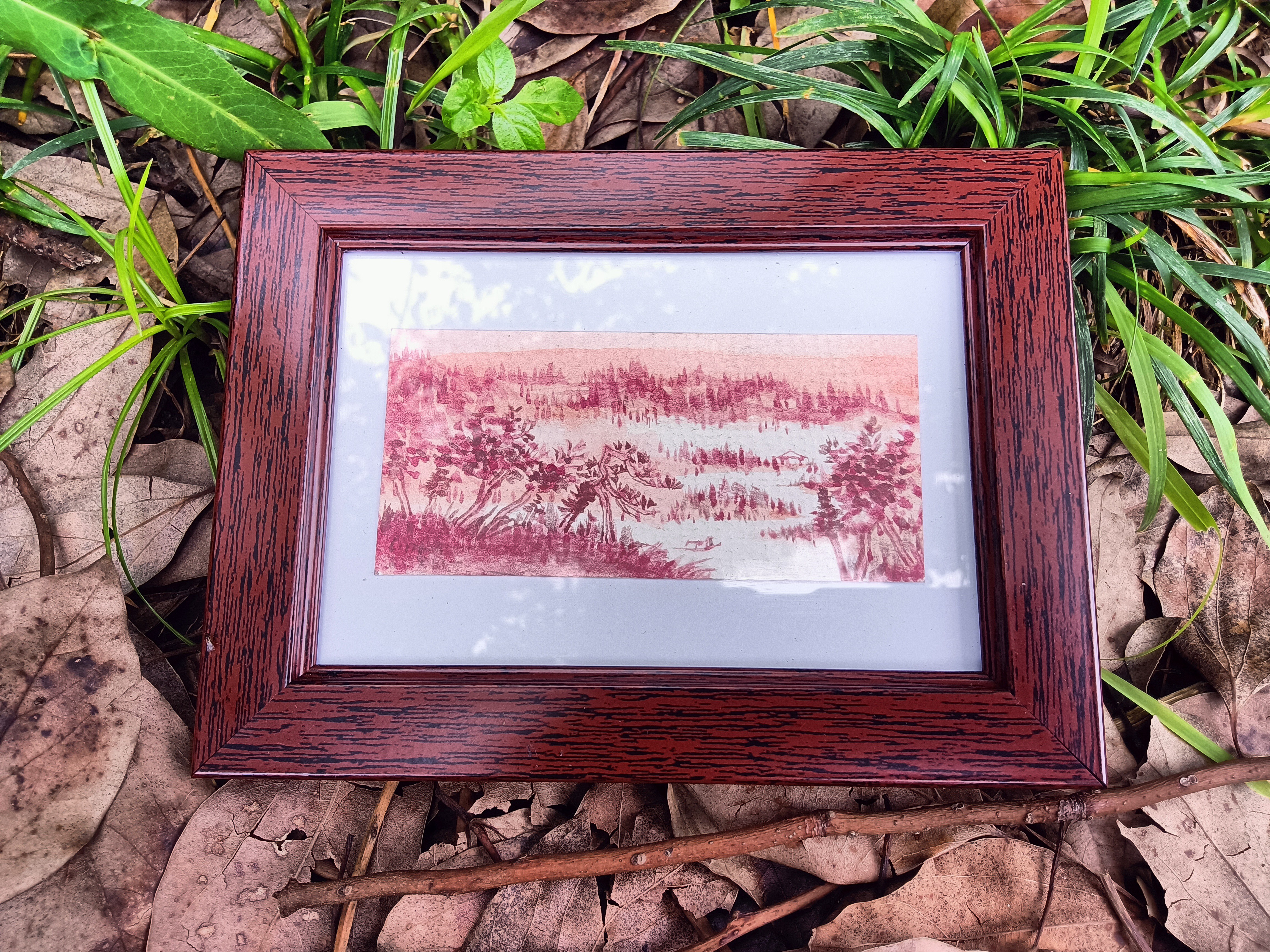 纯手绘高级原创作品创作定制内外框下单先咨询是链接邮寄小样