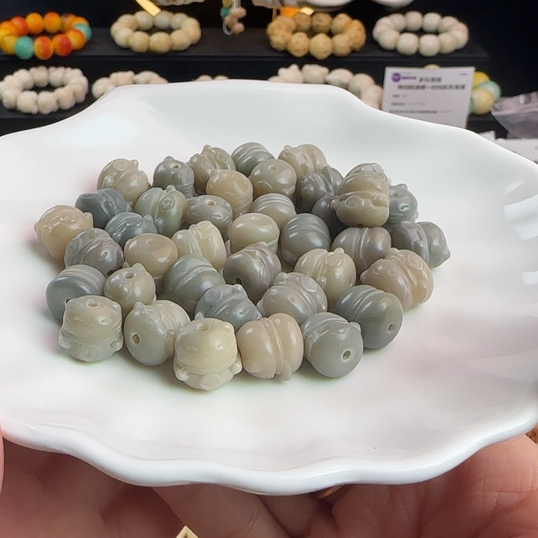 菩提根/象牙果手串卡12蓝猫20卡牌➕10颗