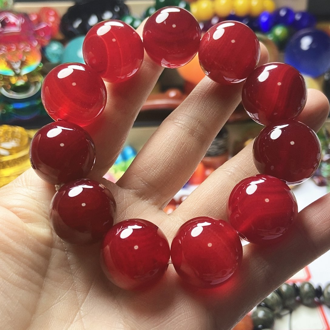 玛瑙/玉髓手链未镶嵌芸*