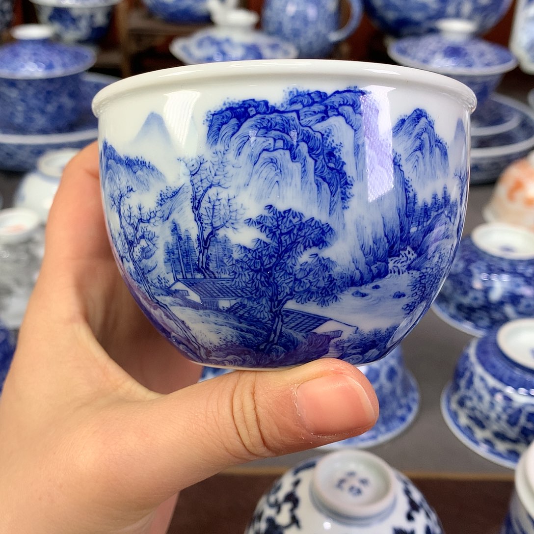 【闪购商品】瓷片景德镇陶瓷主人杯