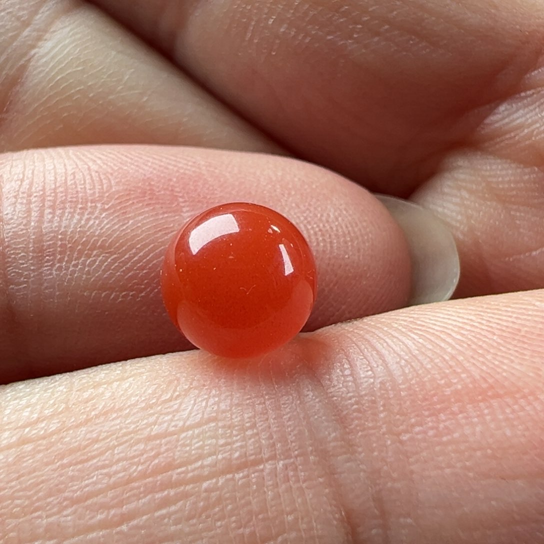 南红玛瑙圆珠7.6未镶嵌