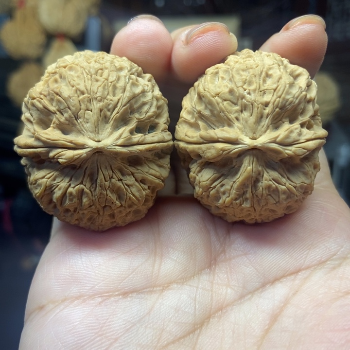 文玩核桃吊坠珊瑚元宝40