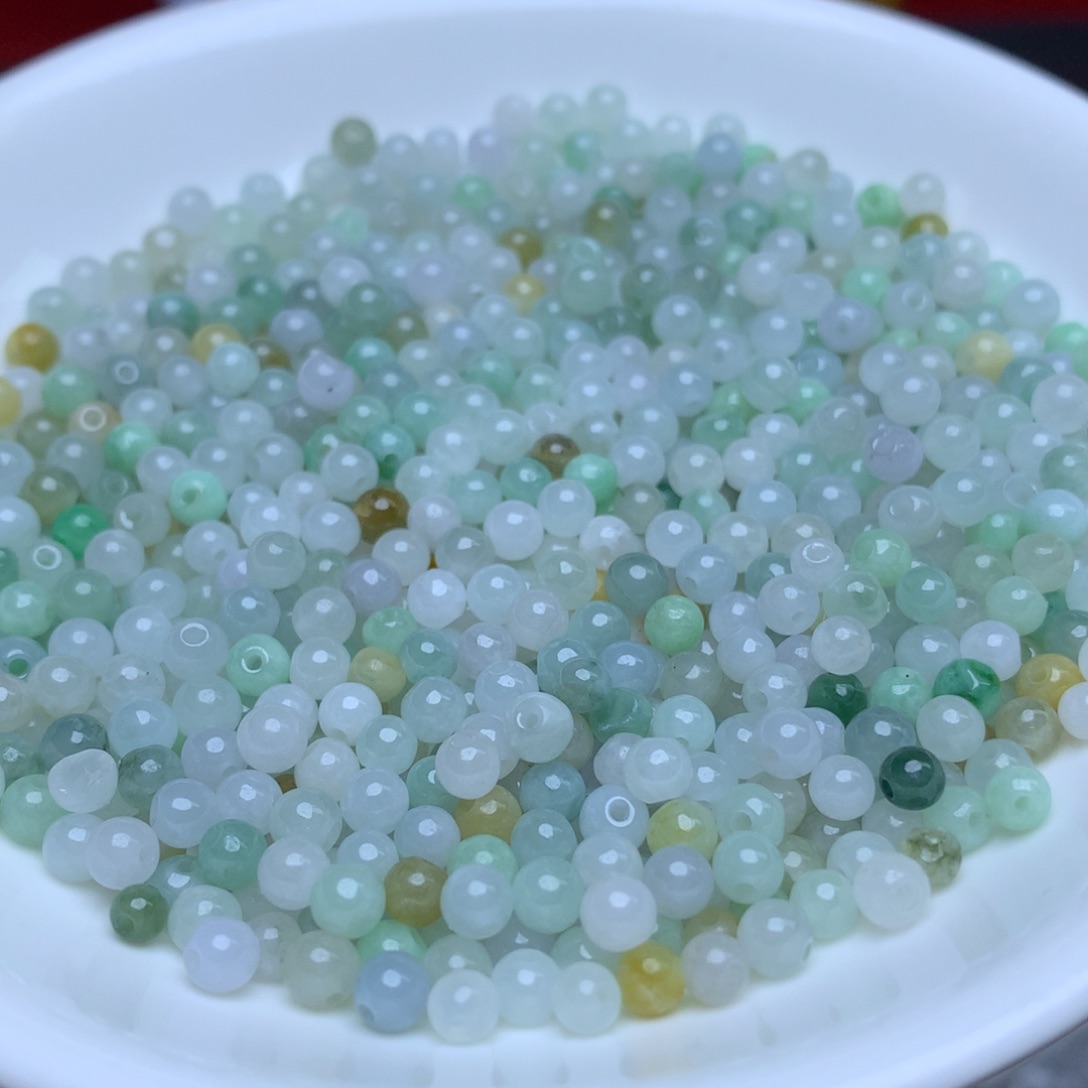 【闪购商品】翡翠手链未镶嵌卡3.5冰三彩100个