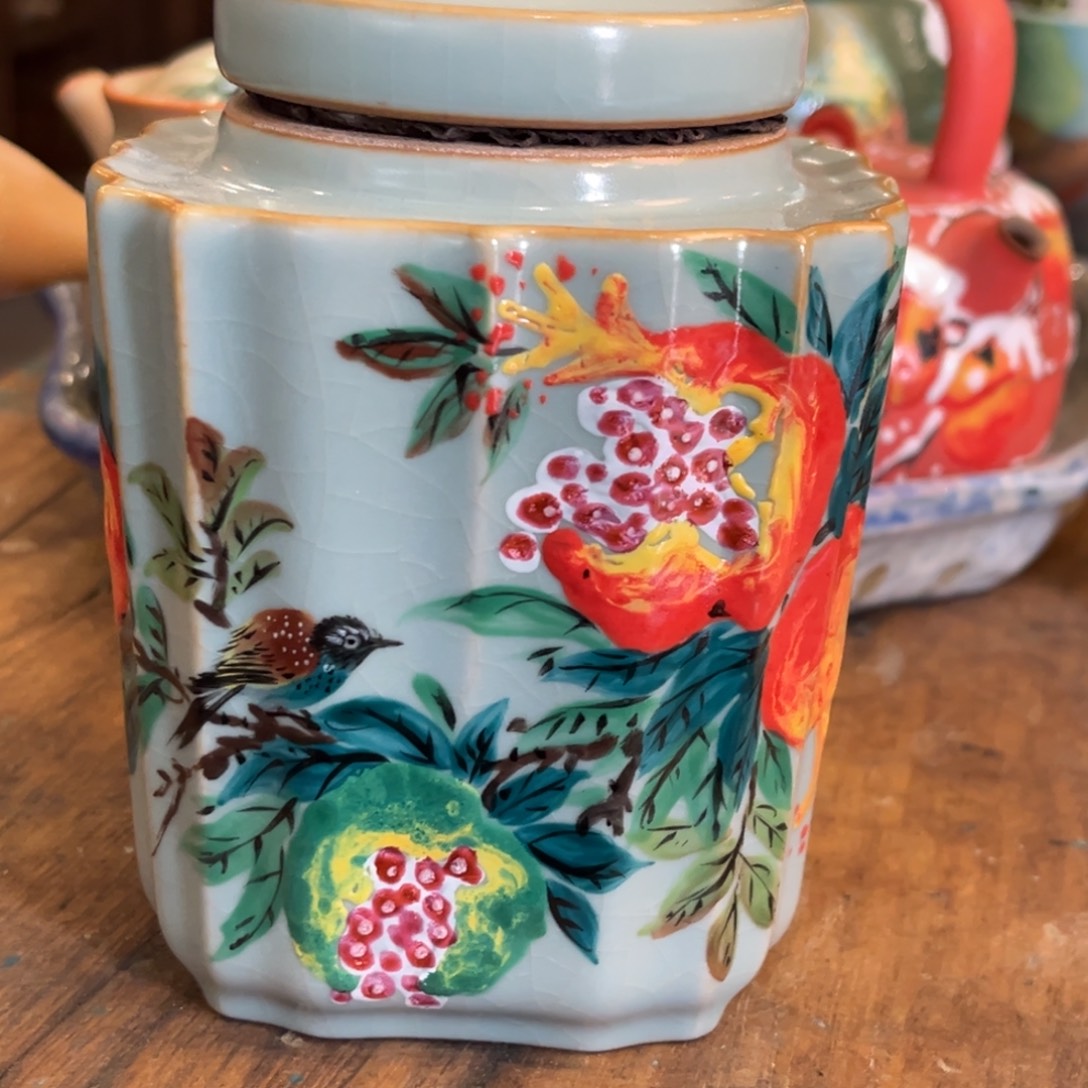 柴烧手工手绘陶瓷