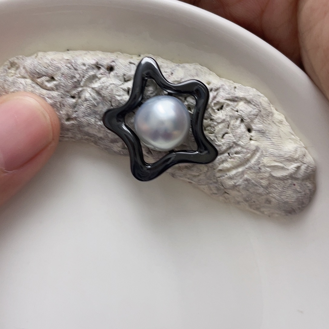 海水珍珠吊坠(不含链)银S925镶嵌