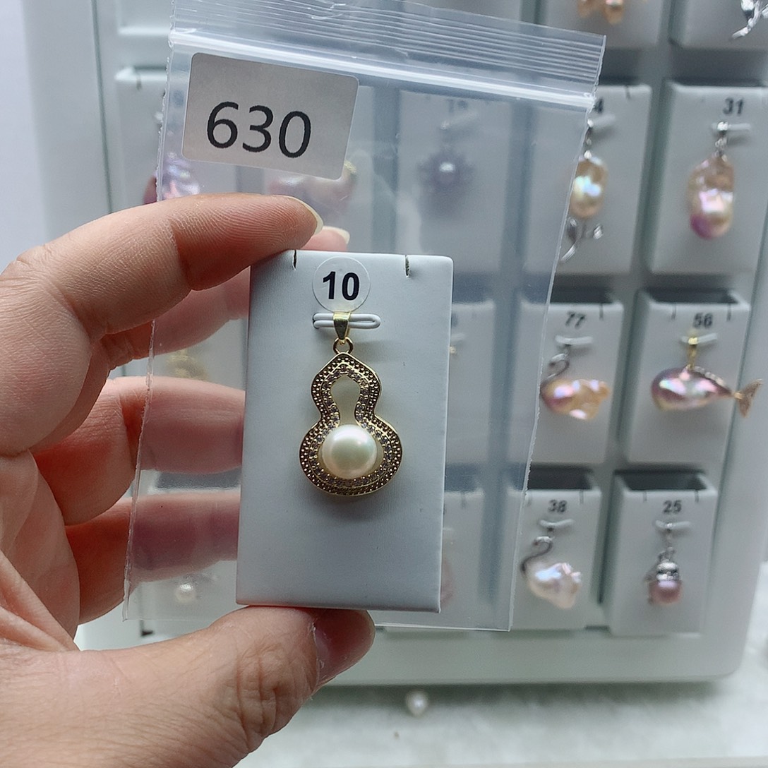 吊坠(不含链)淡水珍珠合金