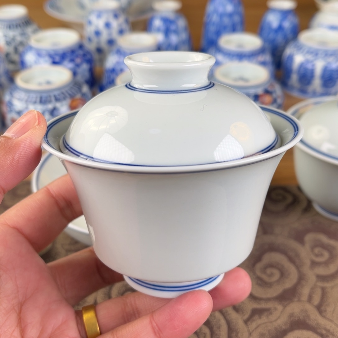 杯景德镇陶瓷盖碗