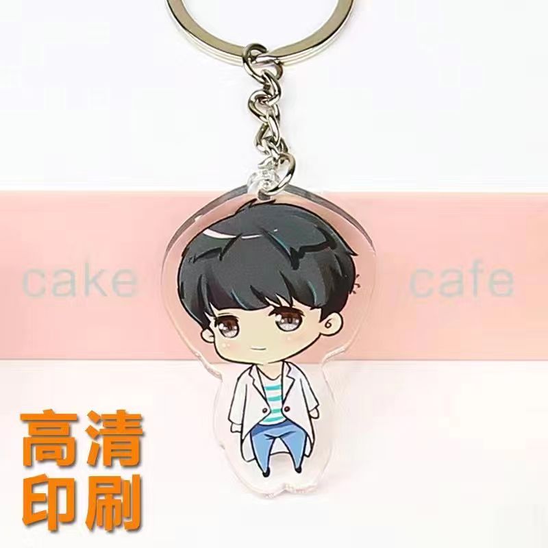 时尚手工diy双面亚克力片片pp夹摇摇乐立牌钥匙扣定制现货二次元