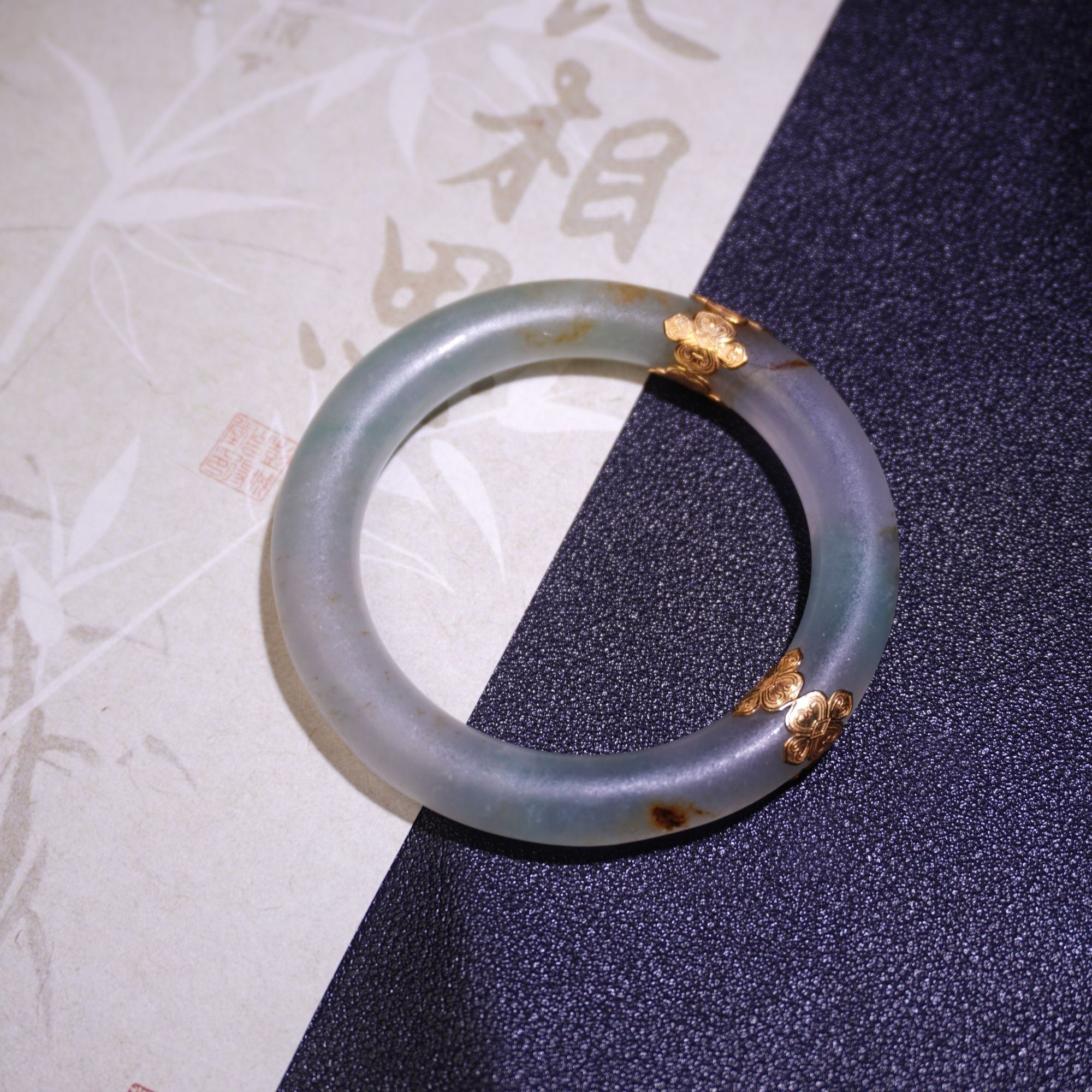 盛夏家|老翡翠高冰晴底手镯 |圈口 48-50