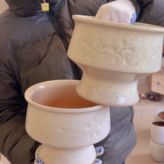 紫砂花盆高17口21—————