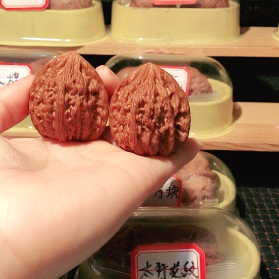 基****有文玩核桃把件虎头王