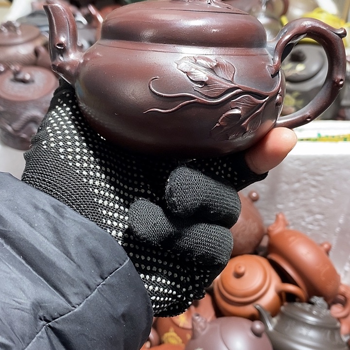 紫砂茶壶微瑕微笑