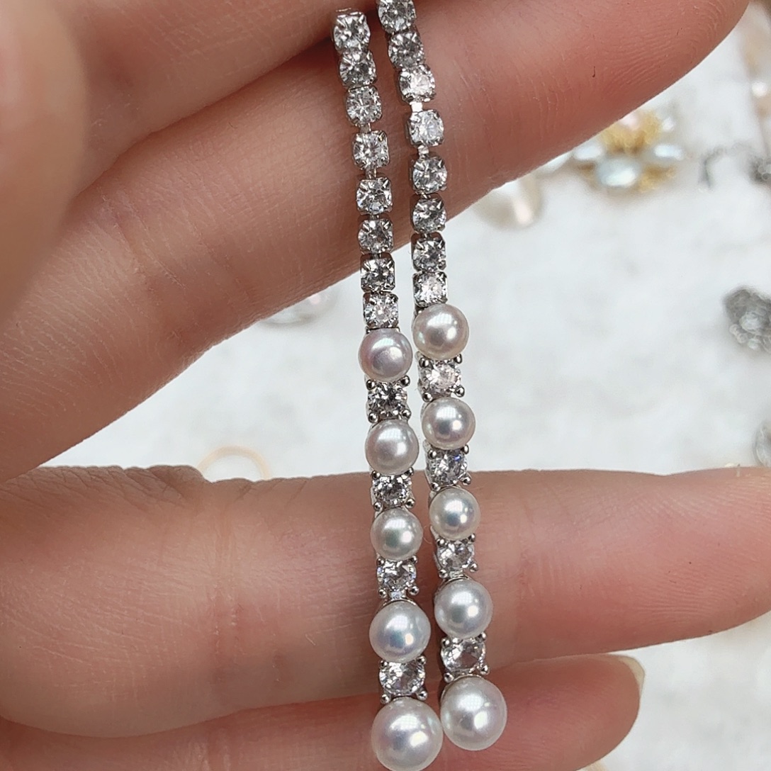 淡水珍珠未镶嵌耳饰