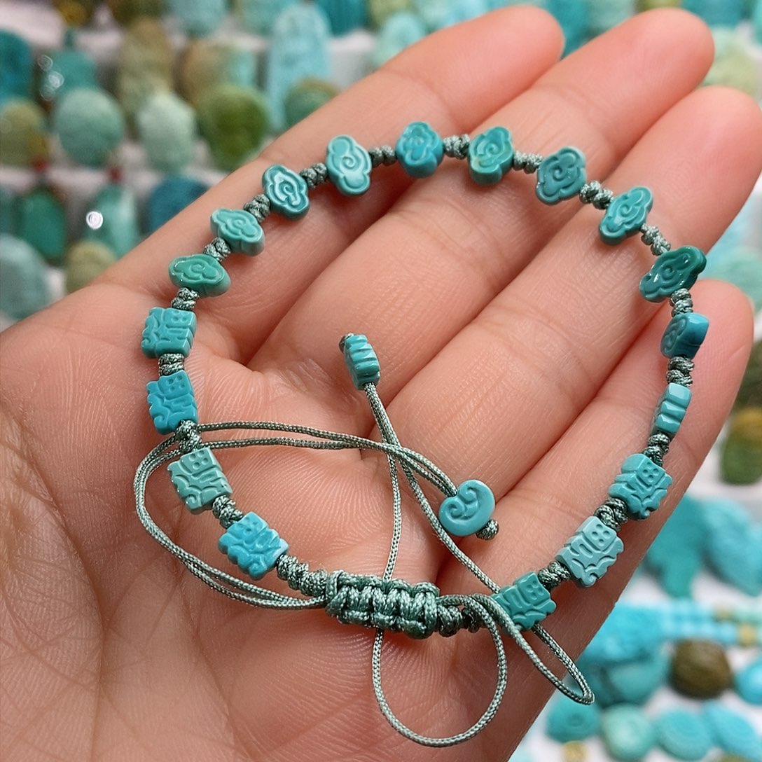 绿松石绿松石未镶嵌绿松石手链