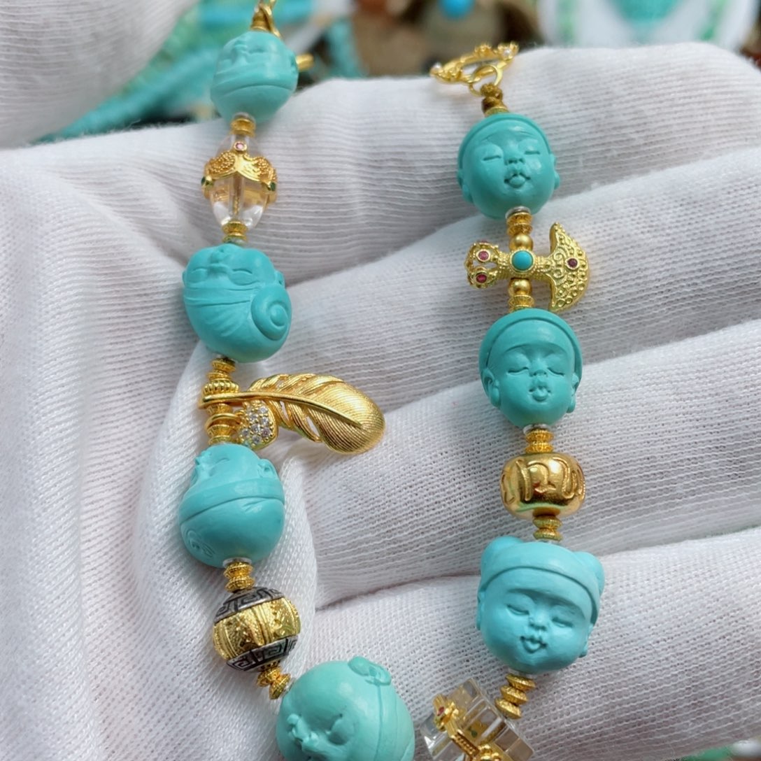 绿松石珠宝奇石未镶嵌