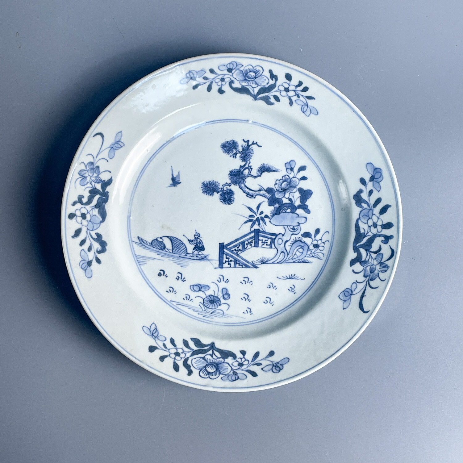 清乾隆青花人物纹盘 M25KF002206