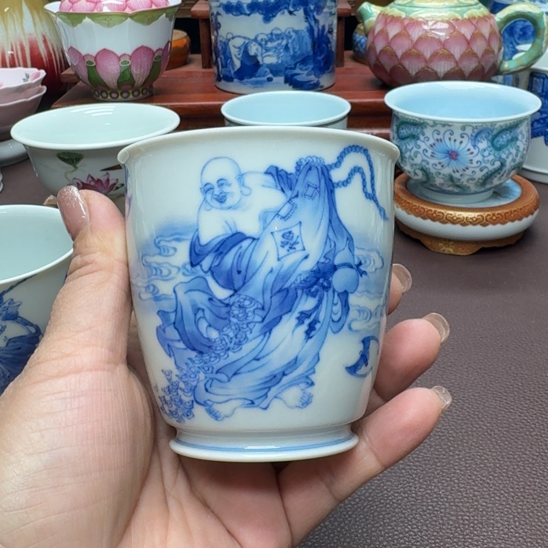 瓷片景德镇仿古手工制作精品展示